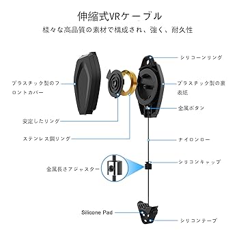 Amazon | Spryaut 管理 ケーブルクリップ for Oculus Quest 2